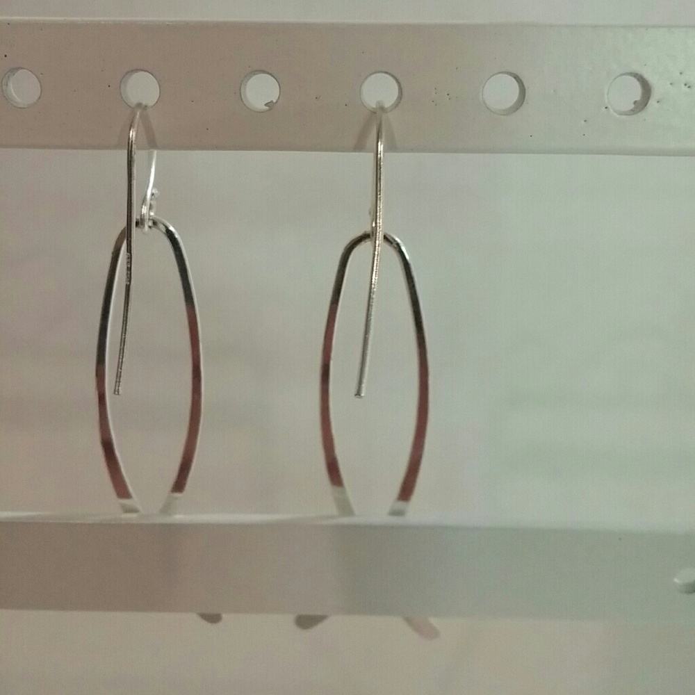 Sterling Silver Dangle Earrings - Picture 3 of 3